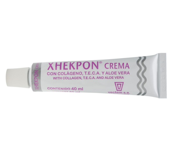 Xhekpon Crema para el Cuidado de la Piel Facial, Cuello y Escote - Crema  con Colágeno Hidrolizado y Aloe Vera/Crema Anti-aing 40ML - Favorece la